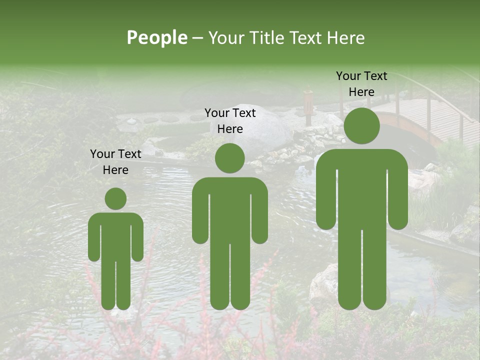 Gardening Pond Nature PowerPoint Template