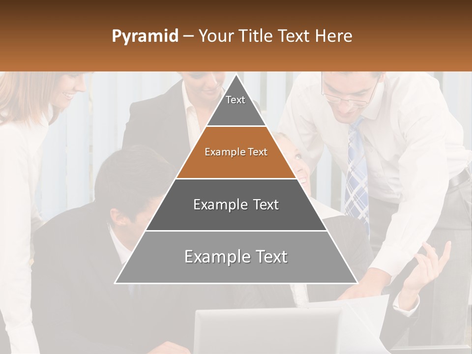 Woman Businessteam Office PowerPoint Template