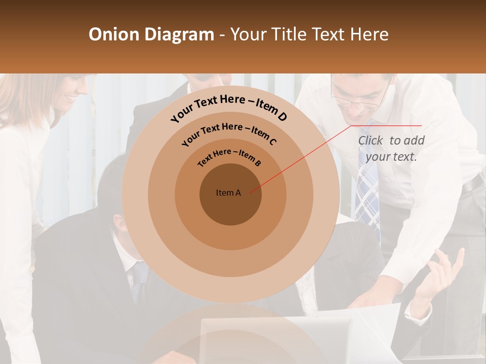 Woman Businessteam Office PowerPoint Template