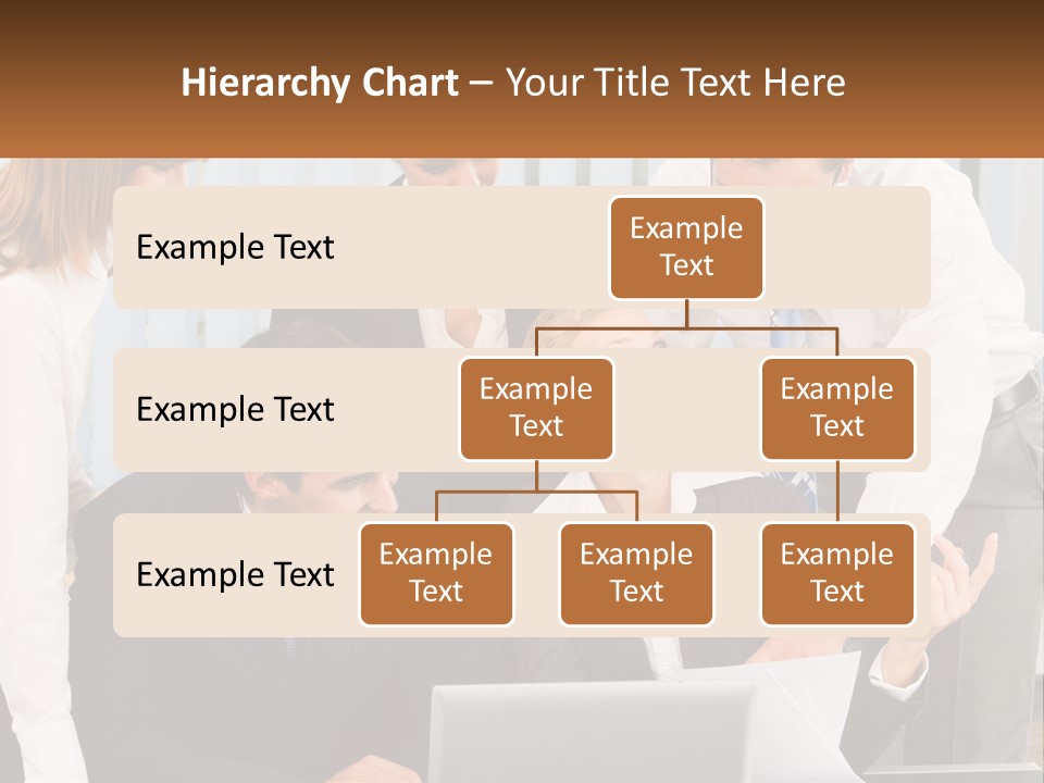 Woman Businessteam Office PowerPoint Template