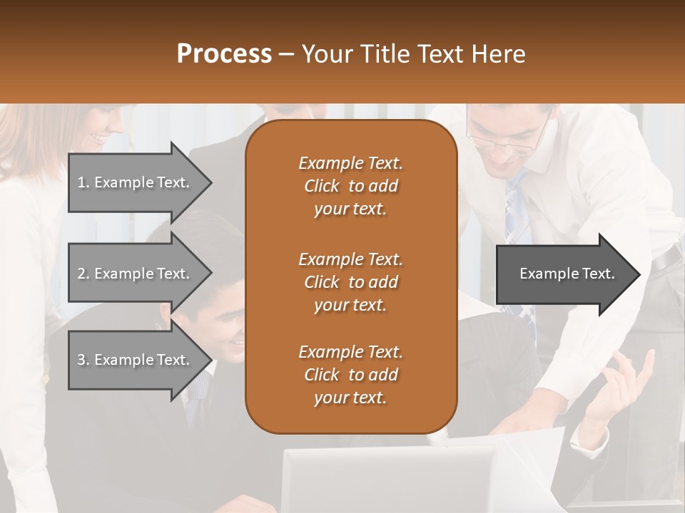 Woman Businessteam Office PowerPoint Template