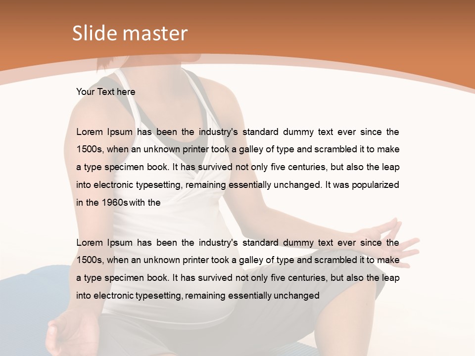 Serene Girl Life PowerPoint Template