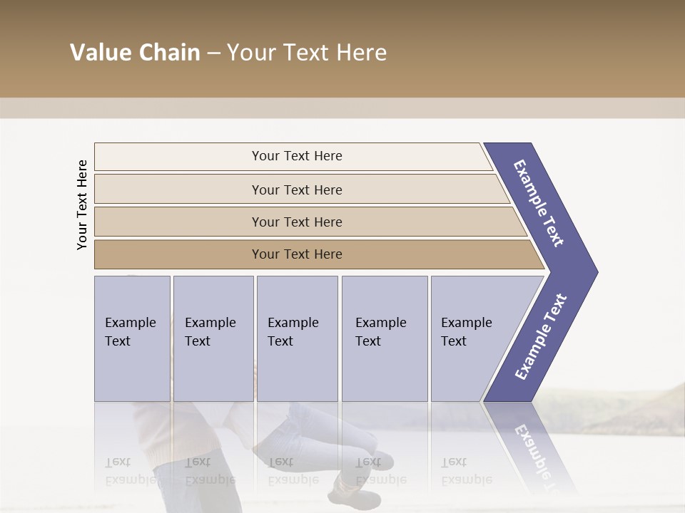 Two Beach People PowerPoint Template