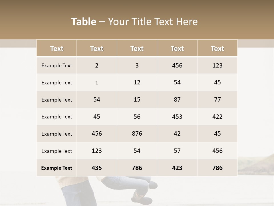 Two Beach People PowerPoint Template