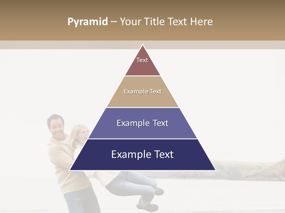 Two Beach People PowerPoint Template