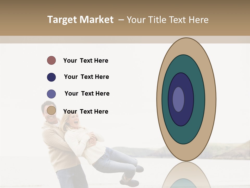 Two Beach People PowerPoint Template