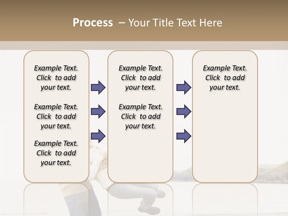 Two Beach People PowerPoint Template