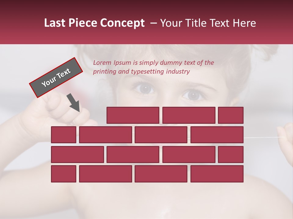 Bathtub Flossed Cute PowerPoint Template