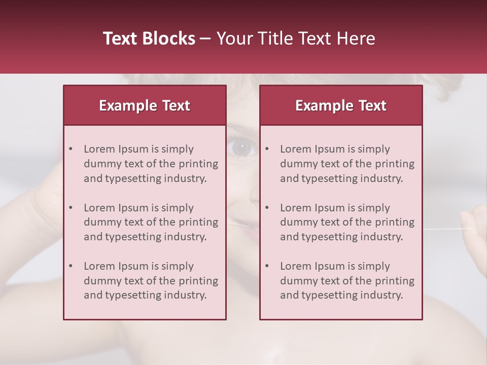 Bathtub Flossed Cute PowerPoint Template