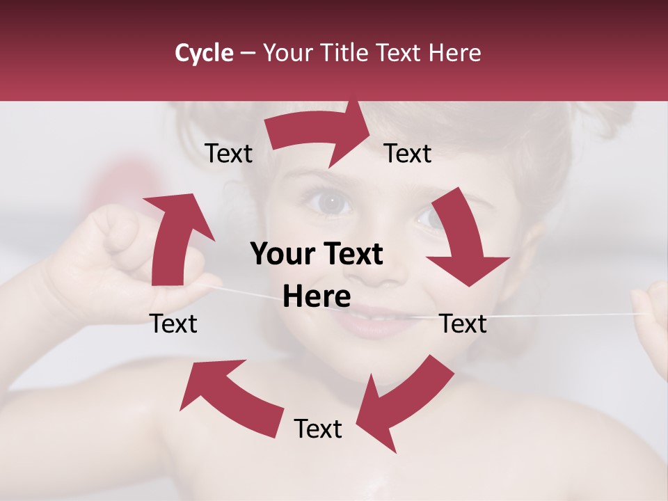 Bathtub Flossed Cute PowerPoint Template