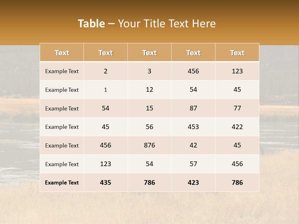 Meadows Indians Buffalo PowerPoint Template