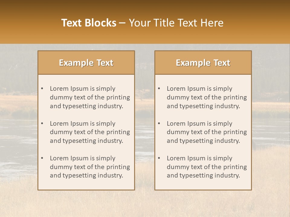 Meadows Indians Buffalo PowerPoint Template