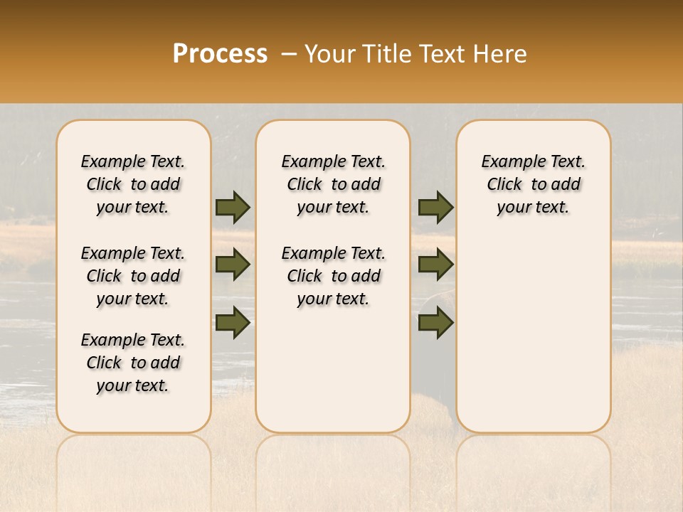 Meadows Indians Buffalo PowerPoint Template
