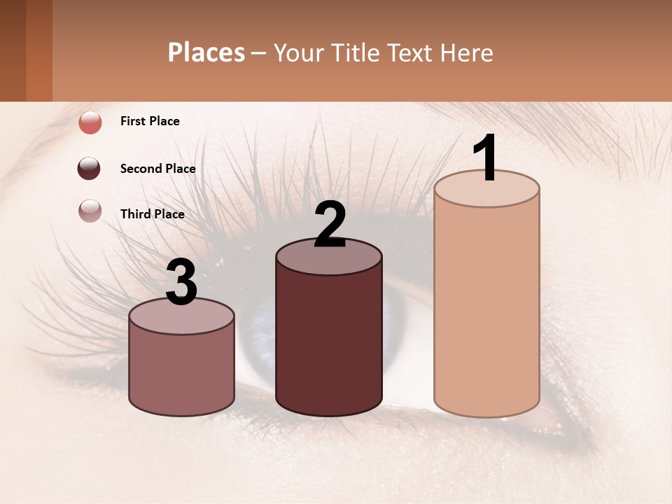 Eyeshadow Detail Young PowerPoint Template