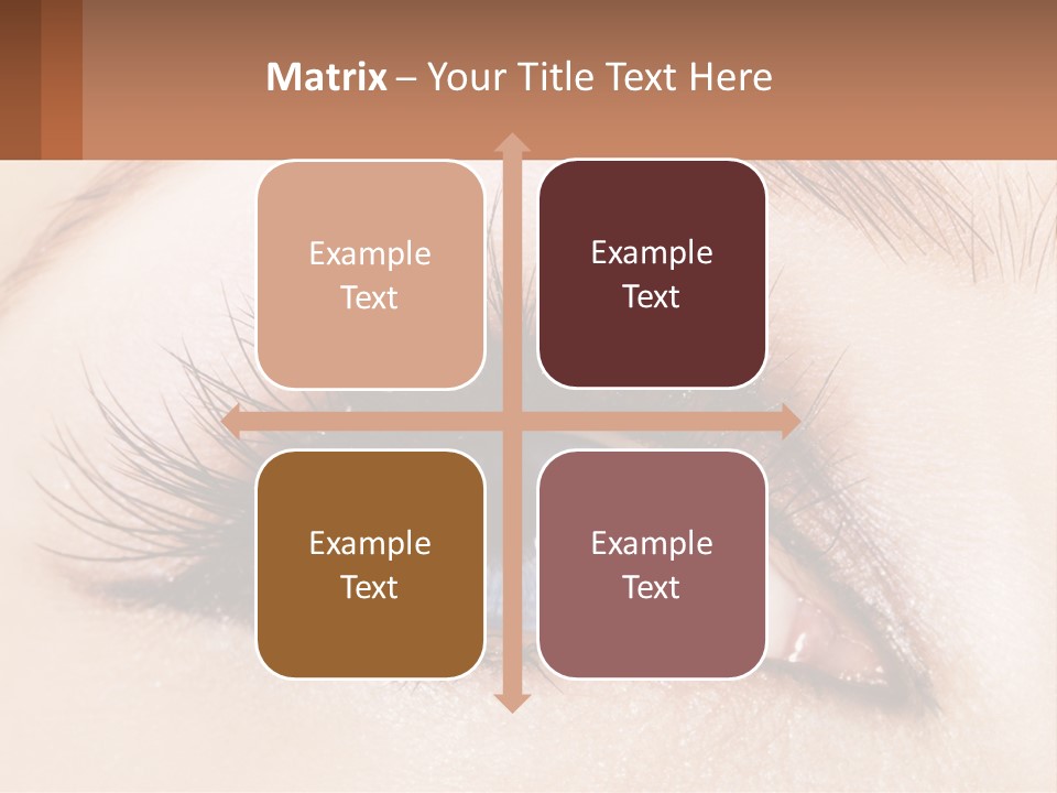 Eyeshadow Detail Young PowerPoint Template