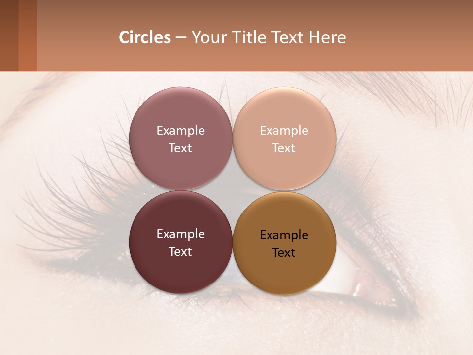 Eyeshadow Detail Young PowerPoint Template