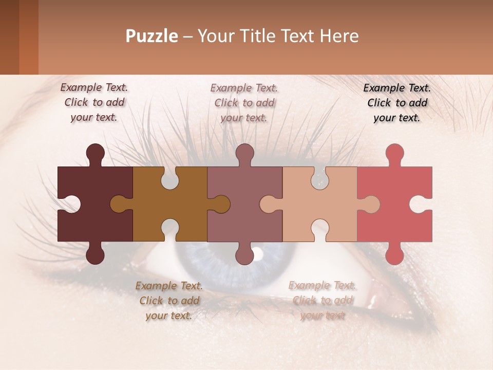 Eyeshadow Detail Young PowerPoint Template