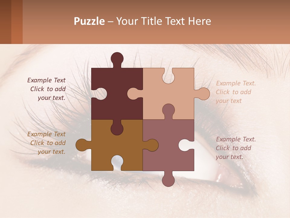 Eyeshadow Detail Young PowerPoint Template