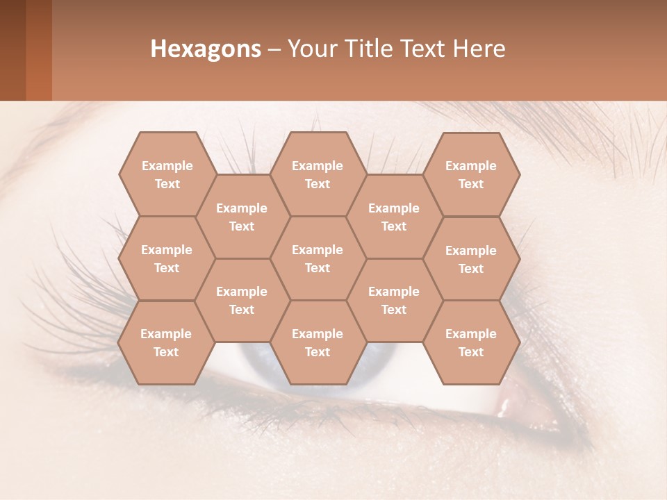 Eyeshadow Detail Young PowerPoint Template