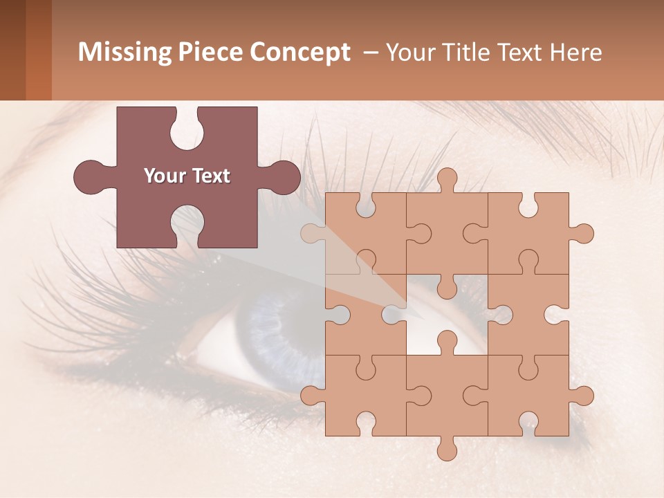 Eyeshadow Detail Young PowerPoint Template
