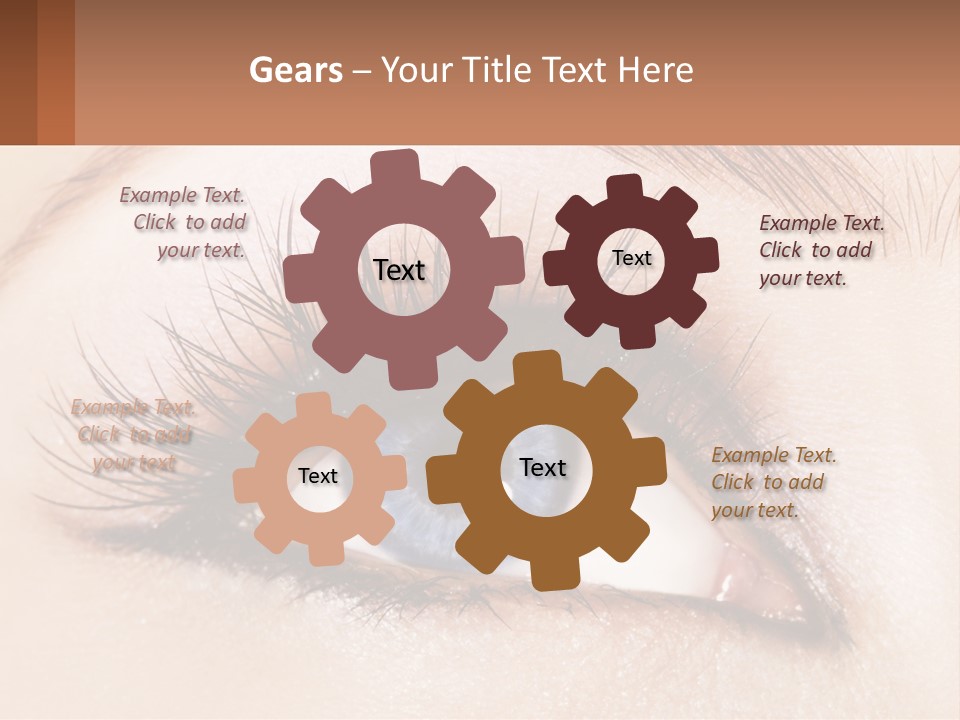 Eyeshadow Detail Young PowerPoint Template