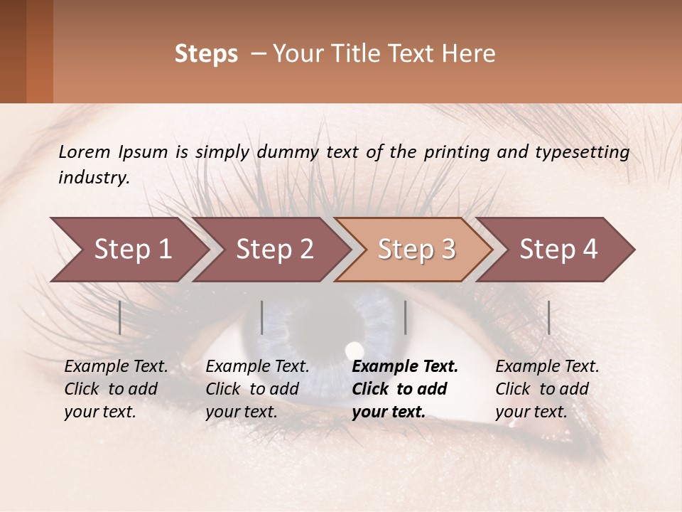 Eyeshadow Detail Young PowerPoint Template