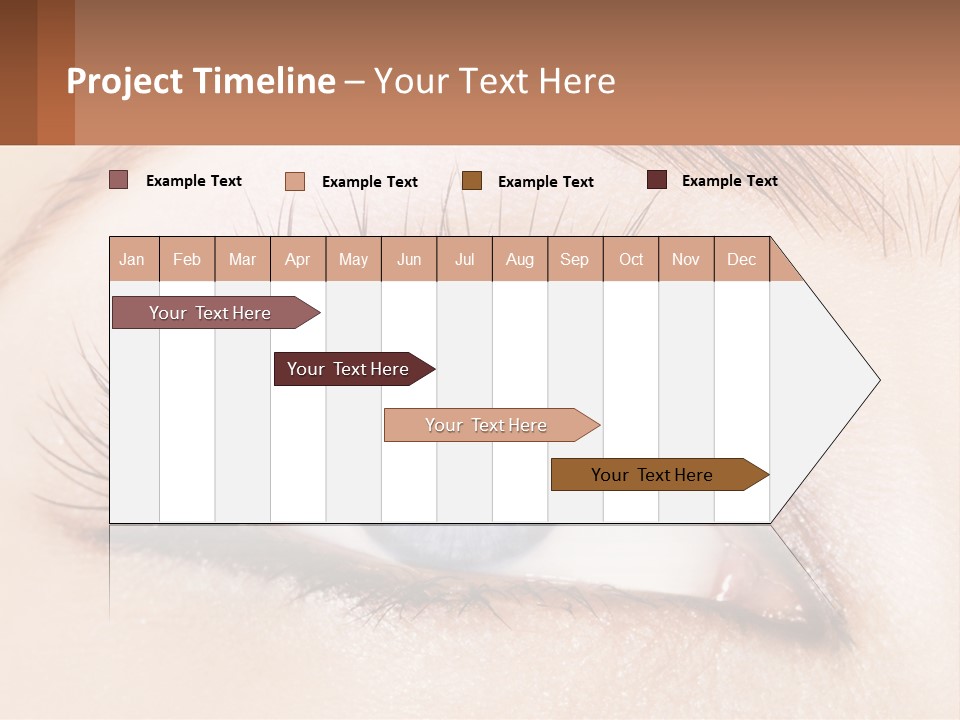Eyeshadow Detail Young PowerPoint Template