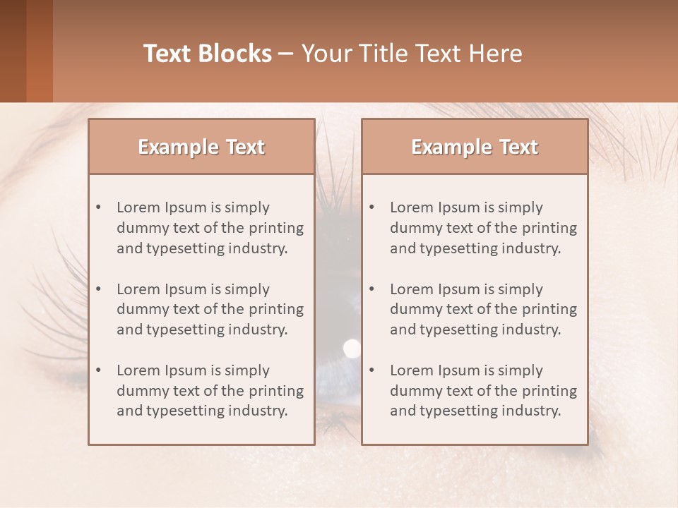 Eyeshadow Detail Young PowerPoint Template