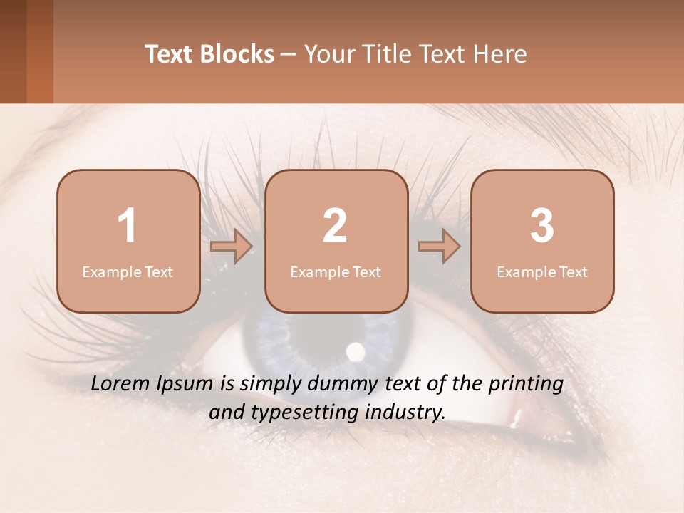 Eyeshadow Detail Young PowerPoint Template