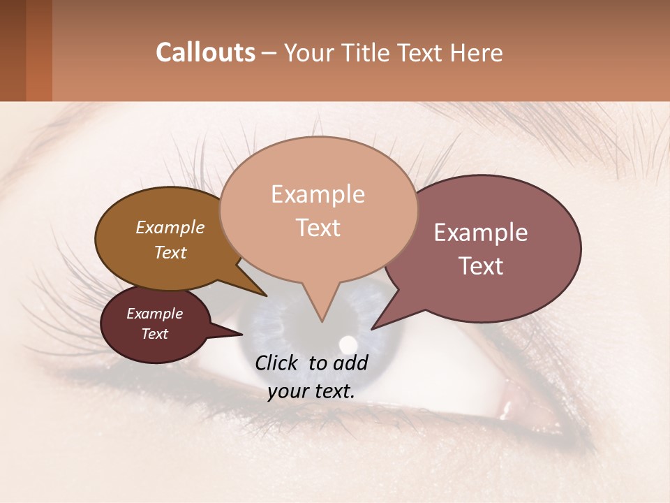 Eyeshadow Detail Young PowerPoint Template