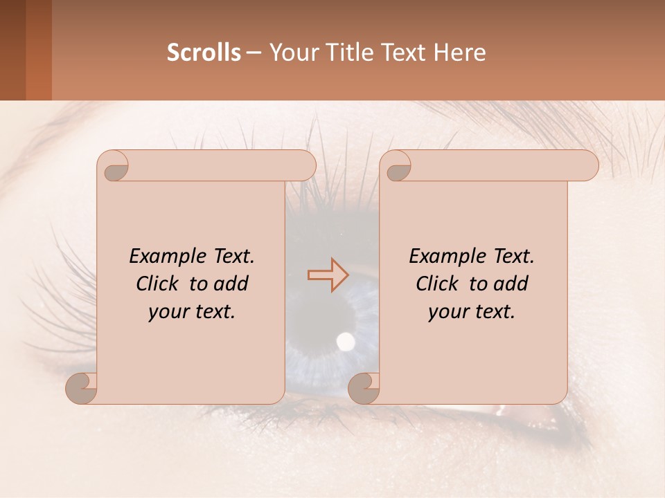 Eyeshadow Detail Young PowerPoint Template