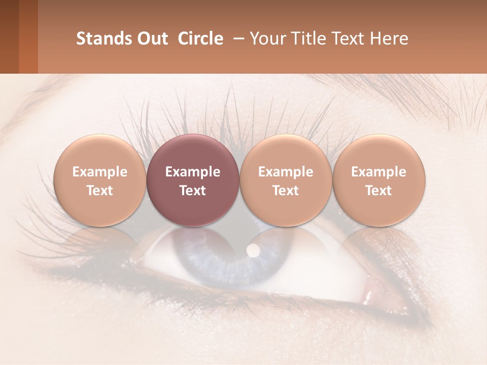 Eyeshadow Detail Young PowerPoint Template