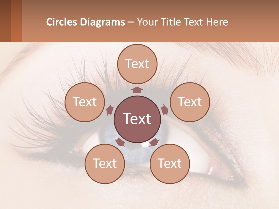 Eyeshadow Detail Young PowerPoint Template