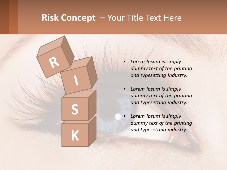 Eyeshadow Detail Young PowerPoint Template