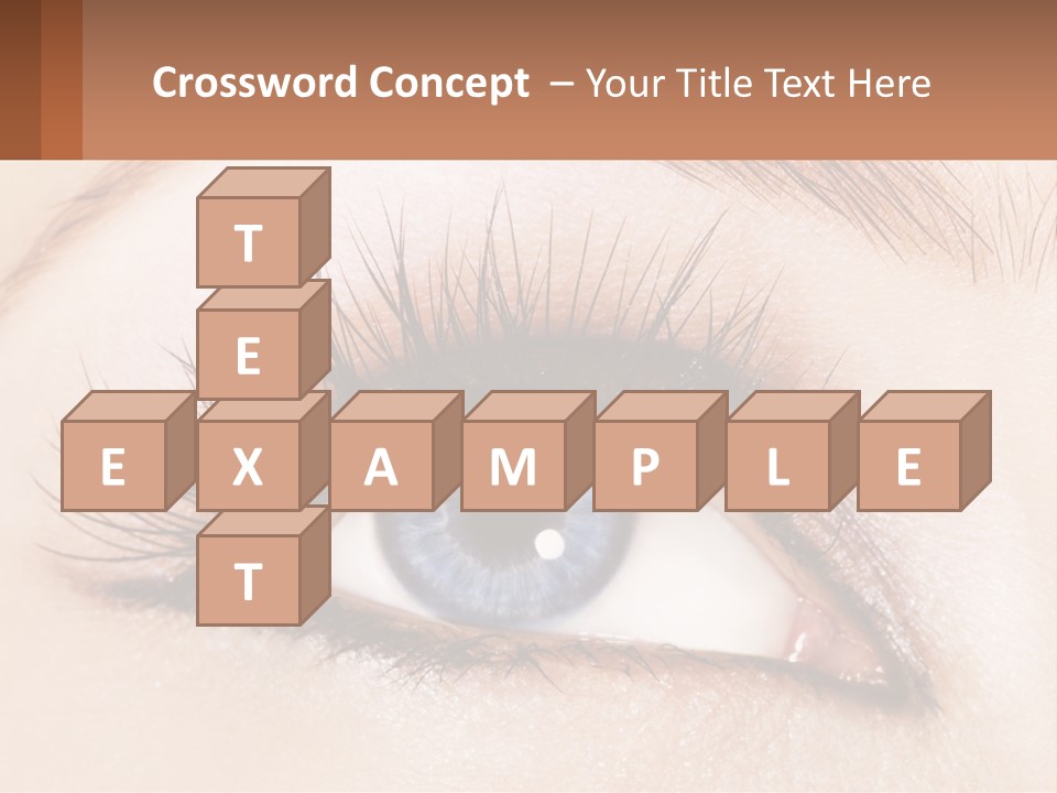 Eyeshadow Detail Young PowerPoint Template