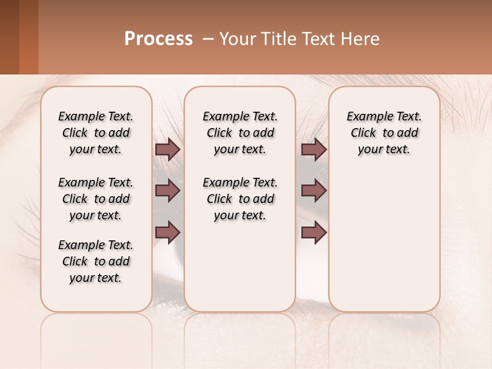 Eyeshadow Detail Young PowerPoint Template