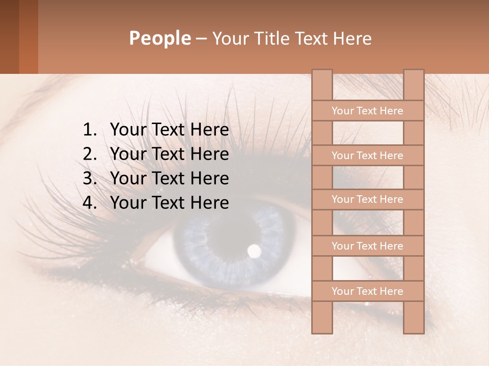 Eyeshadow Detail Young PowerPoint Template