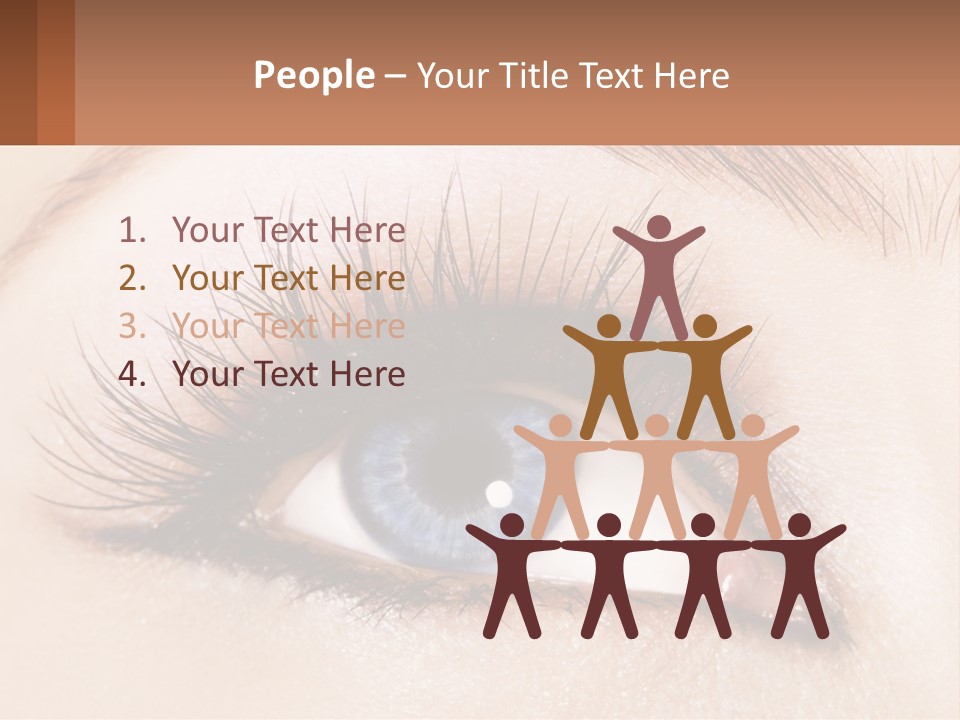 Eyeshadow Detail Young PowerPoint Template