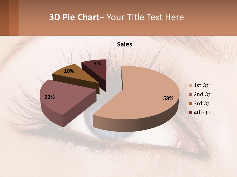 Eyeshadow Detail Young PowerPoint Template