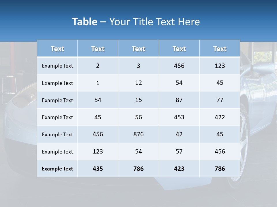 Car Corporation Vehicle PowerPoint Template