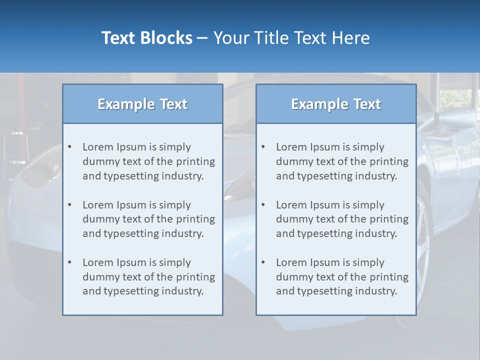Car Corporation Vehicle PowerPoint Template