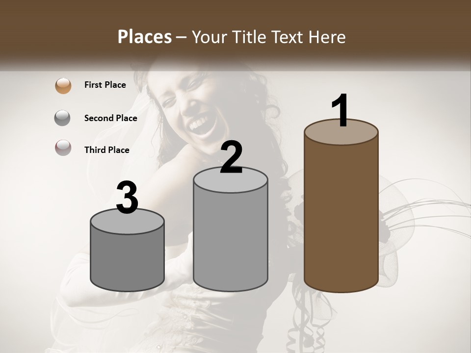 Model Woman Femininity PowerPoint Template