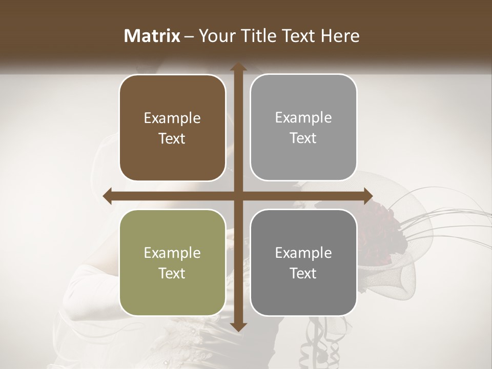 Model Woman Femininity PowerPoint Template