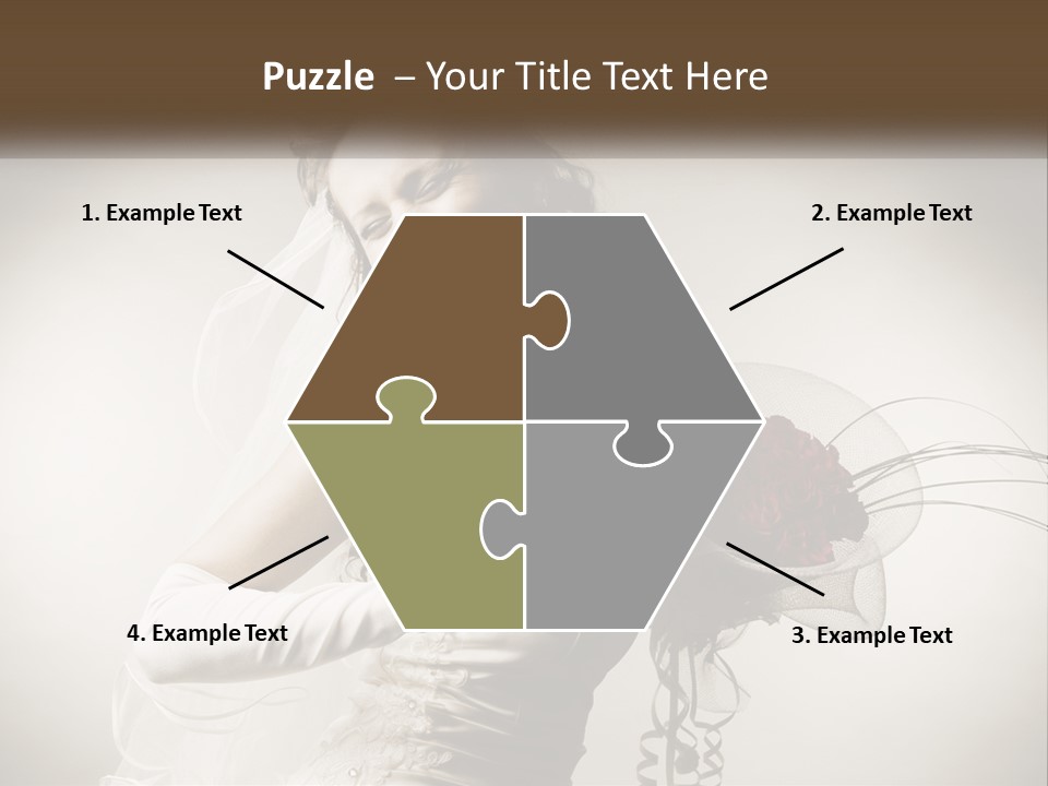 Model Woman Femininity PowerPoint Template