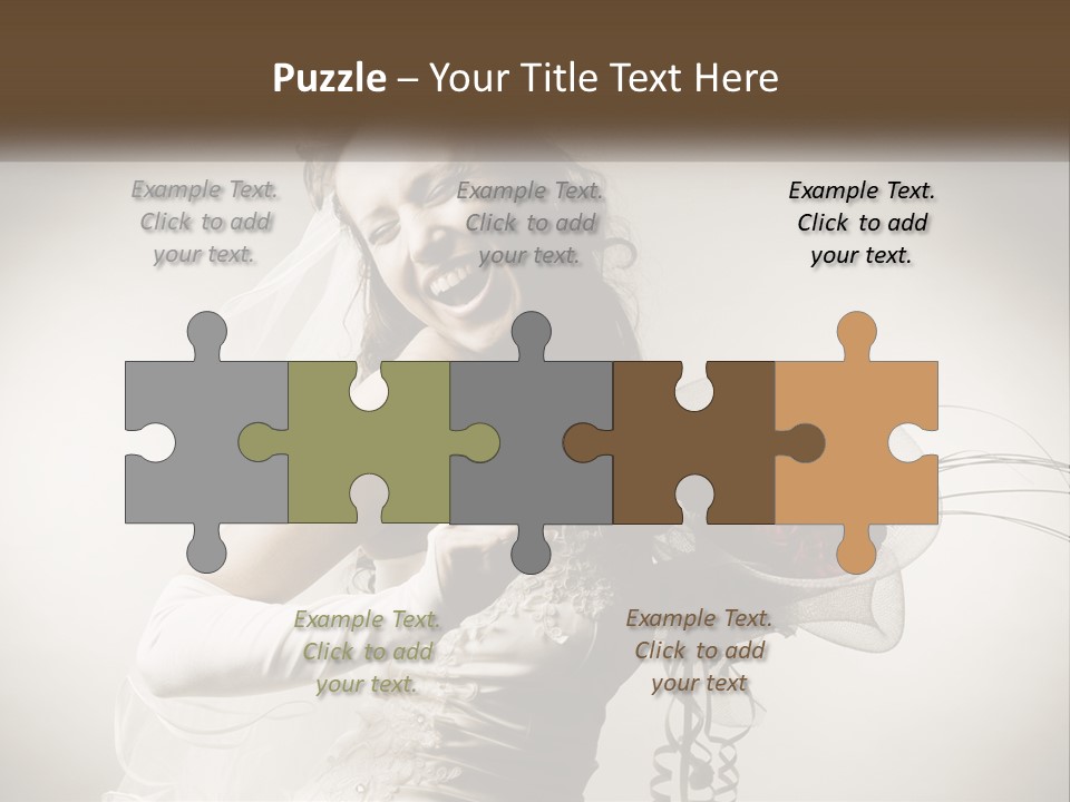 Model Woman Femininity PowerPoint Template