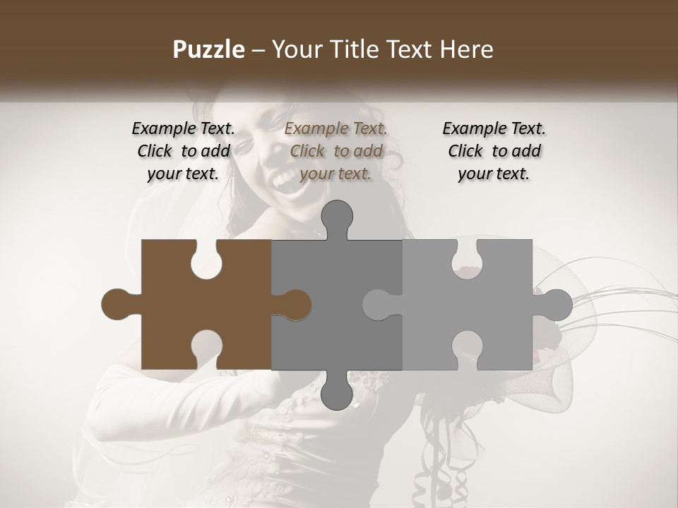 Model Woman Femininity PowerPoint Template