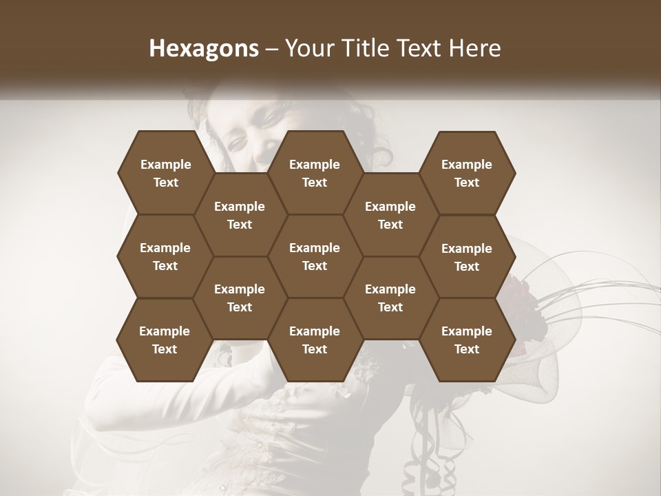 Model Woman Femininity PowerPoint Template