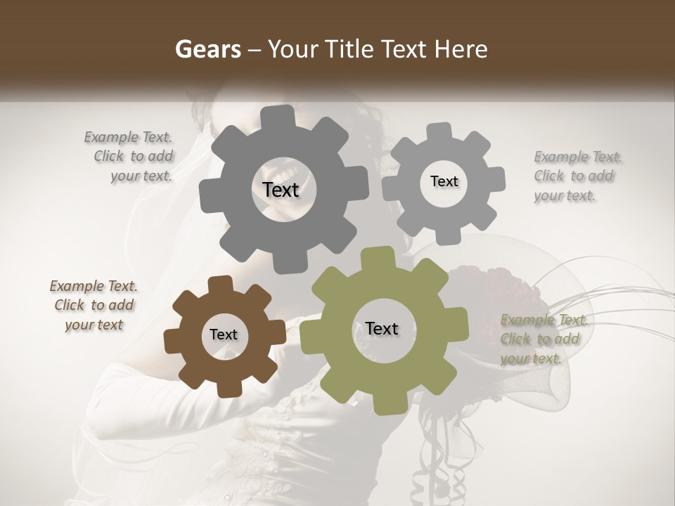 Model Woman Femininity PowerPoint Template