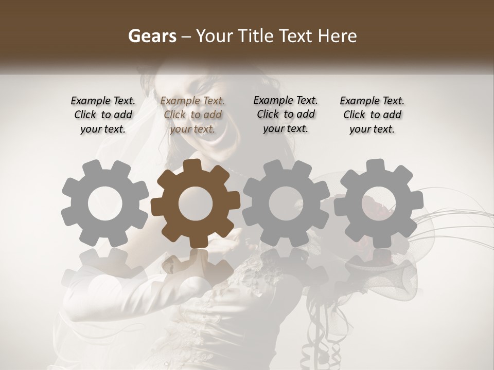 Model Woman Femininity PowerPoint Template