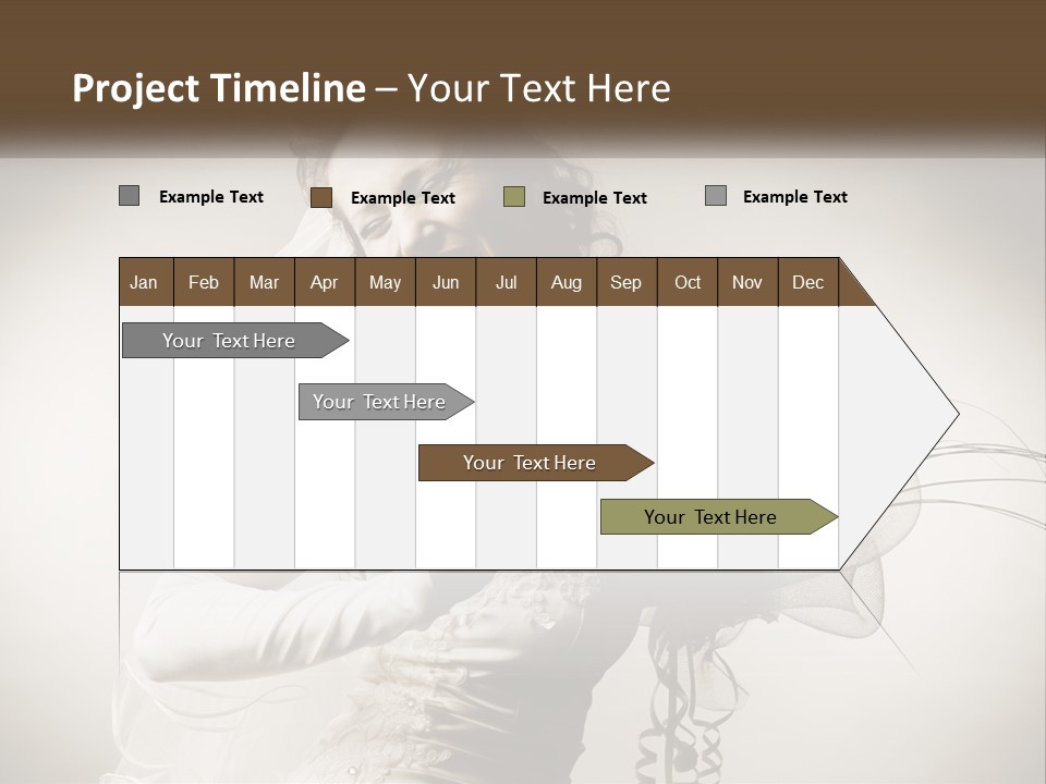 Model Woman Femininity PowerPoint Template